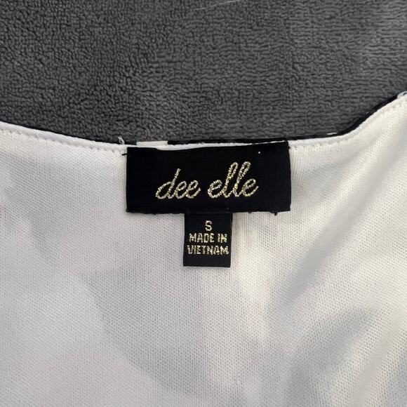 Dee Elle Flowered Boho Dress Black White Size Small - Picture 4 of 15